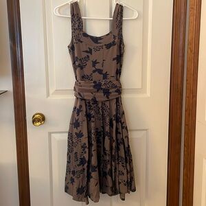 Brown and Navy dress